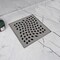 Unique 6'' Center Grid Shower Drain Gunmetal REJ-661 - alternate 2